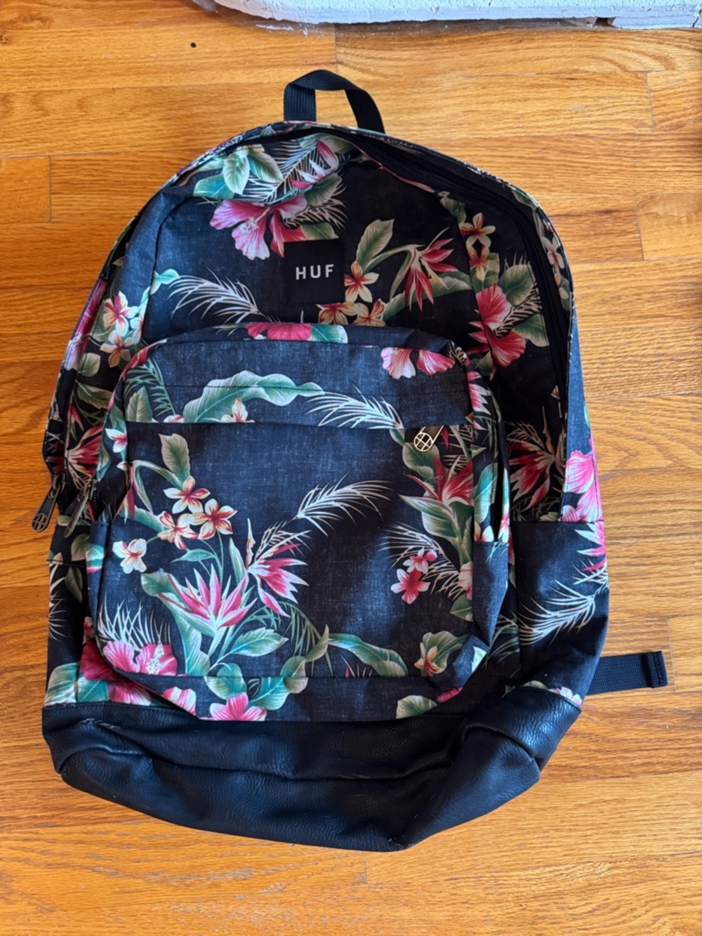 HUF Tropical Floral Black Backpack - Marked as Rare find